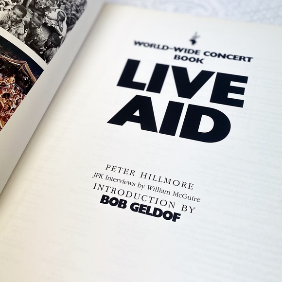 Official Live Aid Book Bob Geldof 1985 Concert Book 80s Artists Queen Santana - Picture 4 of 11